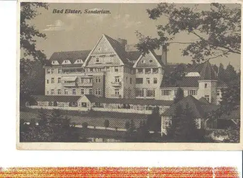 bad elster, sanatorium, vor 1945 (Nr. 7160)