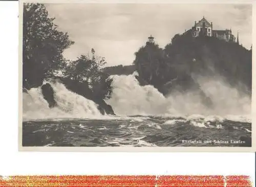 rheinfall u. schloss laufen, 1936 (Nr. 7163)