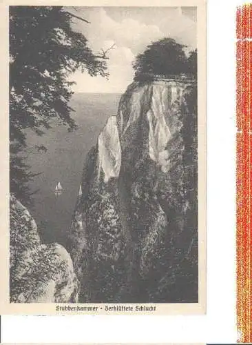stubbenkammer, insel rügen, zerklüftete schlucht, 1928 (Nr. 7191)