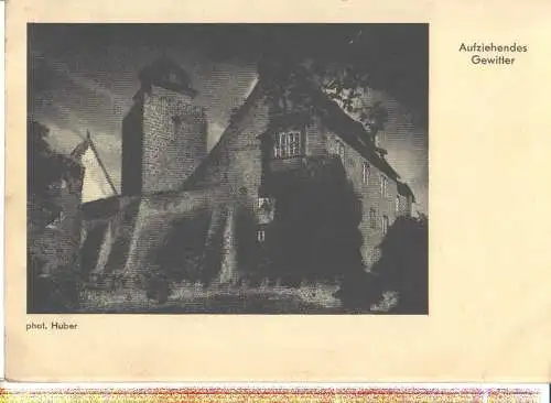 aufziehendes gewitter, neudeutsches jugendheim burg breuberg, 1932 (Nr. 7217)