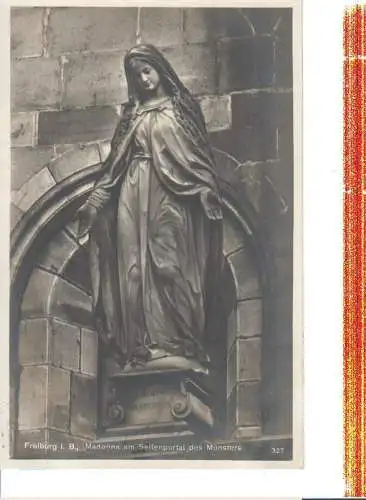 freiburg i.b., madonna am seitenportal des münsters, 1931 (Nr. 7251)