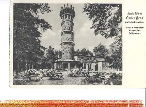 aussichtsturm "hohes gras" im habichtswalde (Nr. 7306)