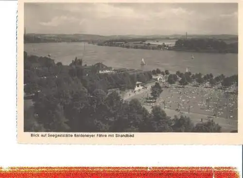 seegaststätte baldeneyer fähre m. strandbad, 1952 (Nr. 7750)