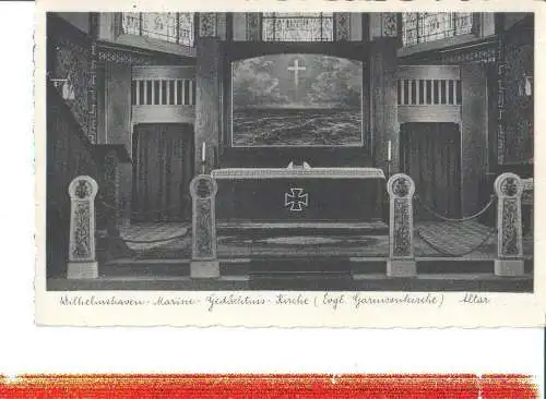 wilhelmshaven, marine kirche, altar (Nr. 7794)