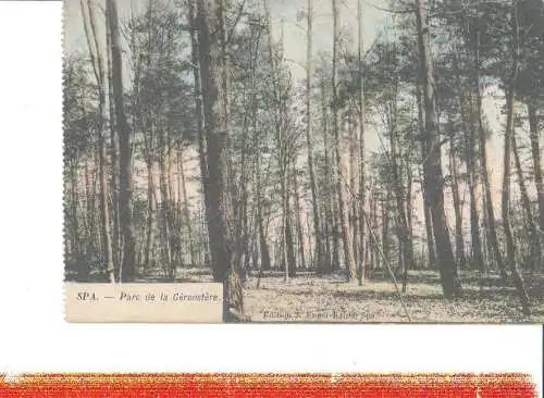 spa, parc de la géronstère, 1916 (Nr. 8123)