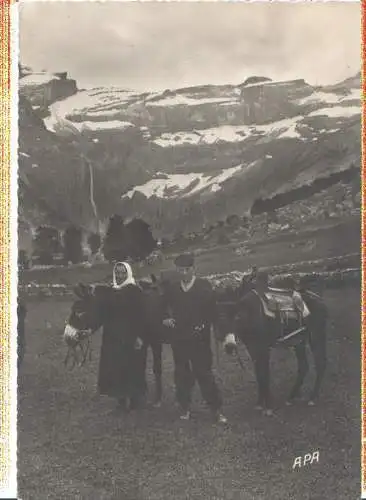 muletiers au cirque de gavarnie, 1952 (Nr. 8189)