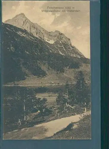 ferchensee, mittenwaldbahn m. wetterstein (Nr. 8330)