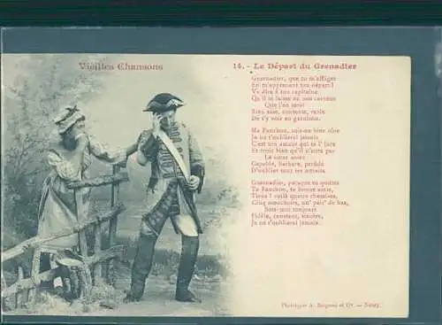 vieilles chansons, le départ du grenadier (Nr. 8394)