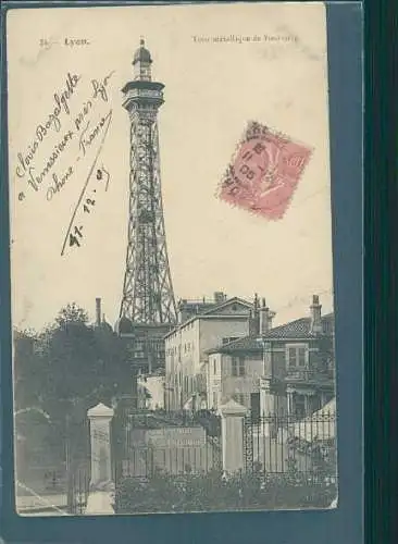 lyon, tour metallique de fourvière, 1905 (Nr. 8427)