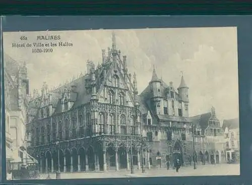 malines, hotel de ville et les halles (Nr. 8442)