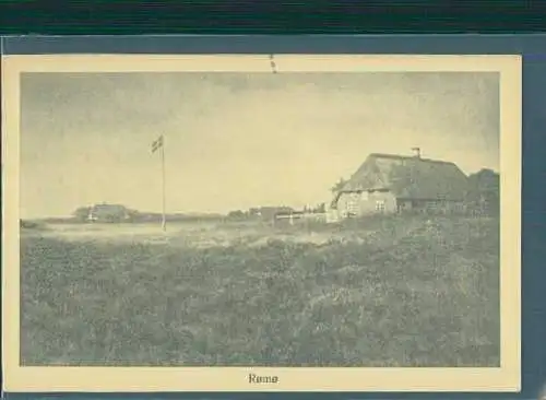 romö, häuser m. flagge dänemark (Nr. 8474)