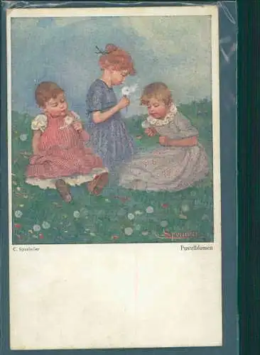 c. sporleder, pustelblumen, mädchen, 1919 (Nr. 8480)
