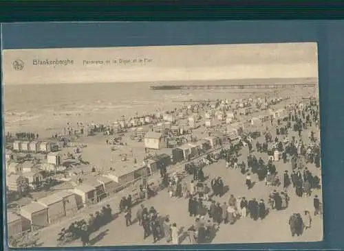 blankenberghe, panorama de la digue et le pier (Nr. 8525)