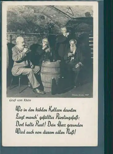 gruß vom rhein, "wo in den kühlen kellern drunten..." (Nr. 8539)