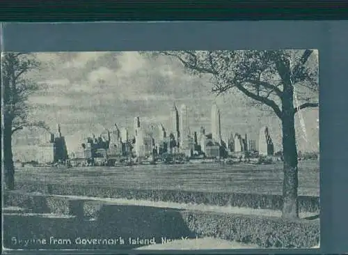 skyline from governor's island new york, 1935 (Nr. 8567)