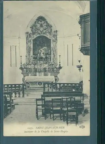 saint jean sur mer, interieur de la chapelle de saint-hospice (Nr. 8646)