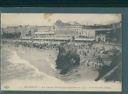 biarritz, le casino, et la grande plage (Nr. 8665)