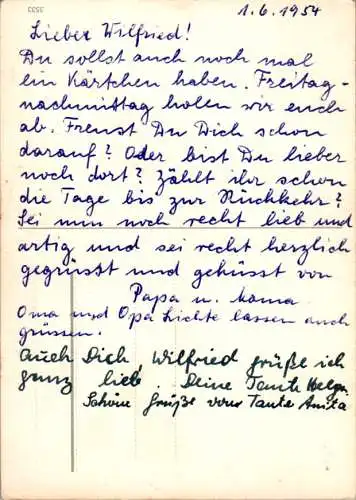 jung u. mädchen spielen i.d. wiese, künstlerkarte (Nr. 8710)