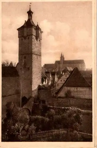 rothenburg o.t., blick v.d. klingenbastei (Nr. 8721)