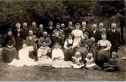 altes foto große familie 1908 (Nr. 8745)