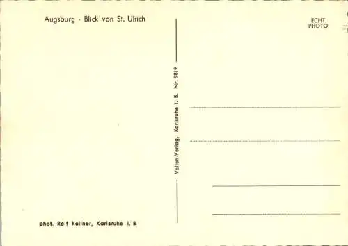 augsburg, blick von st. ulrich (Nr. 8841)