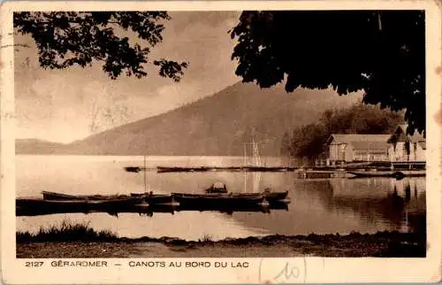 gerardmer, canots au bord du lac, 1933 (Nr. 8866)