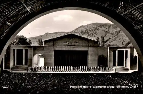 oberammergau, bühne mit chor (Nr. 8938)