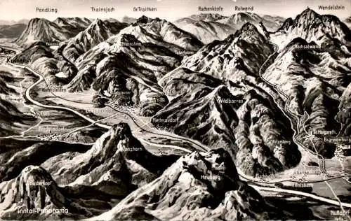 inntal-panorama, basterkopf, pendling, trainsjoch, rotwand, wildbarren (Nr. 8991)