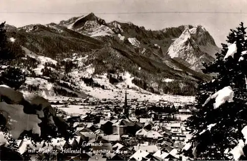 garmisch m. alpspitze, höllental u. zugspitze (Nr. 8992)