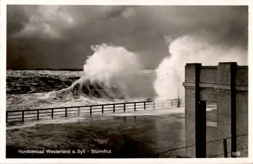 westerland, sylt, sturmflut (Nr. 9118)