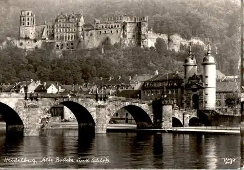 heidelberg, alte brücke und schloss (Nr. 9162)