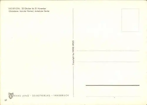 sternzeichen skorpion alte karte (Nr. 9245)