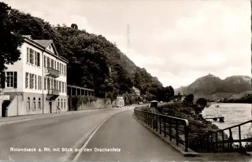 rolandseck am rhein mit blick auf den drachenfels (Nr. 9300)