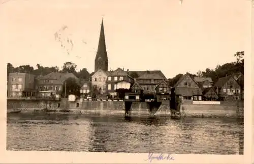 alte postkarte mit absender lauenburg (Nr. 9328)
