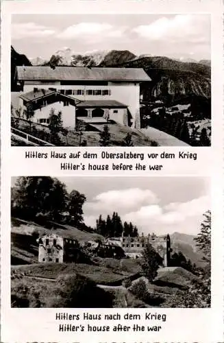 hitlers haus auf dem obersalzberg vor dem krieg/nach dem krieg (Nr. 9357)