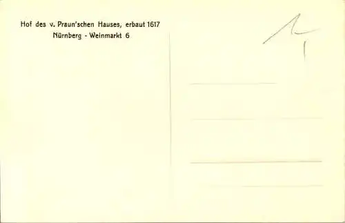 hof des praun'schen hauses, nürnberg, weinmarkt 6 (Nr. 9381)