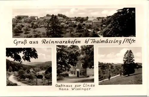 gruß aus reinwarzhofen bei thalmässing, gasthaus zur linde (Nr. 9386)