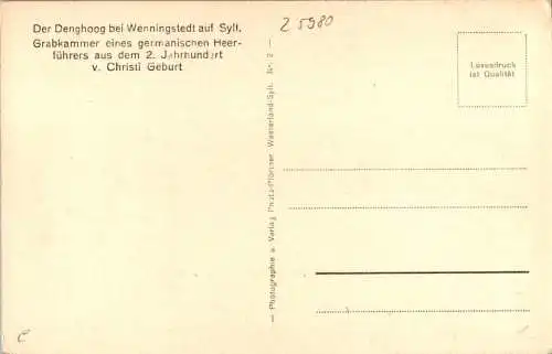 der denghoog bei wenningstedt auf sylt, germanischer heerführer (Nr. 9406)