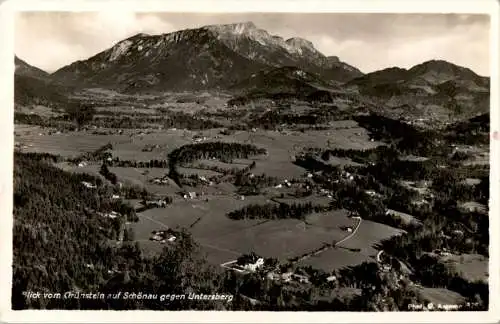 blick vom grünstein auf schönau gegen untersberg (Nr. 9450)