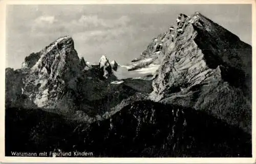 watzmann mit frau und kindern (Nr. 9452)