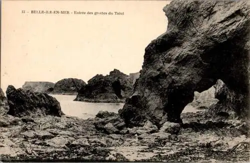 belle-ile-en-mer, entree des grottes du talut (Nr. 9549)