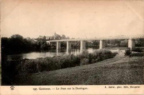 gardonne, le pont sur la dordogne (Nr. 9557)