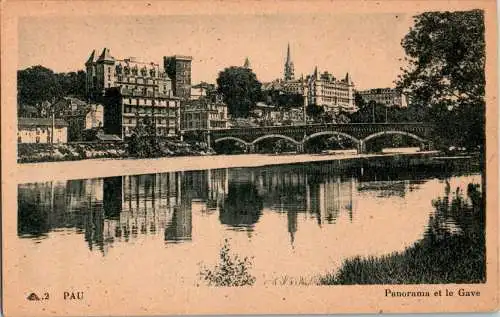 pau, panorama et le gave (Nr. 9564)