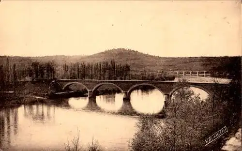 le buisson, la dordogne au pont de vicq (Nr. 9565)