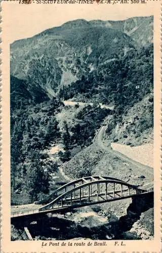 st sauveur sur tinee, le pont de la route de beuil (Nr. 9568)