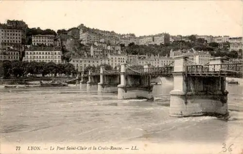 lyon, le pont saint-clair et la croix-rousse (Nr. 9583)