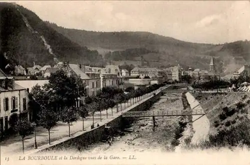 la bourboule et la dordogne vue de la gare (Nr. 9587)