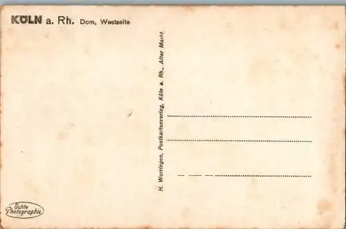 köln am rhein dom westseite (Nr. 9701)