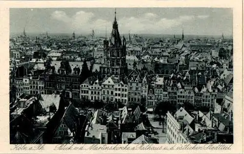 köln, blick von der martinskirche auf rathaus und östlichen stadtteil (Nr. 9705)