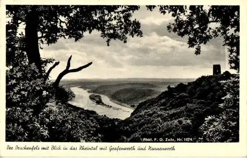 der drachenfels mit blick in das rheintal (Nr. 9722)